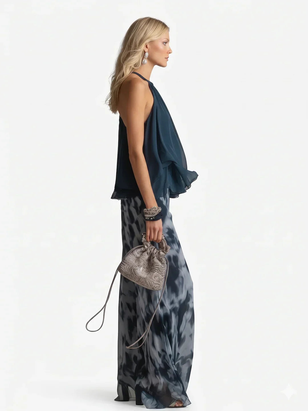 Olivia • Elegante conjunto de dos piezas de gasa