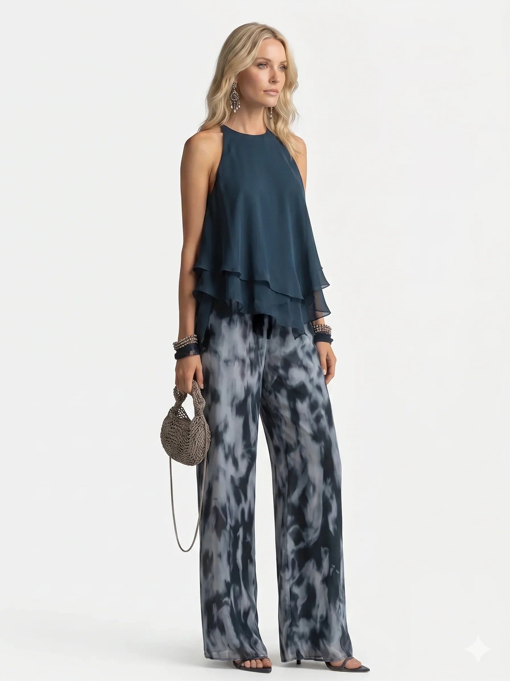 Olivia • Elegante conjunto de dos piezas de gasa