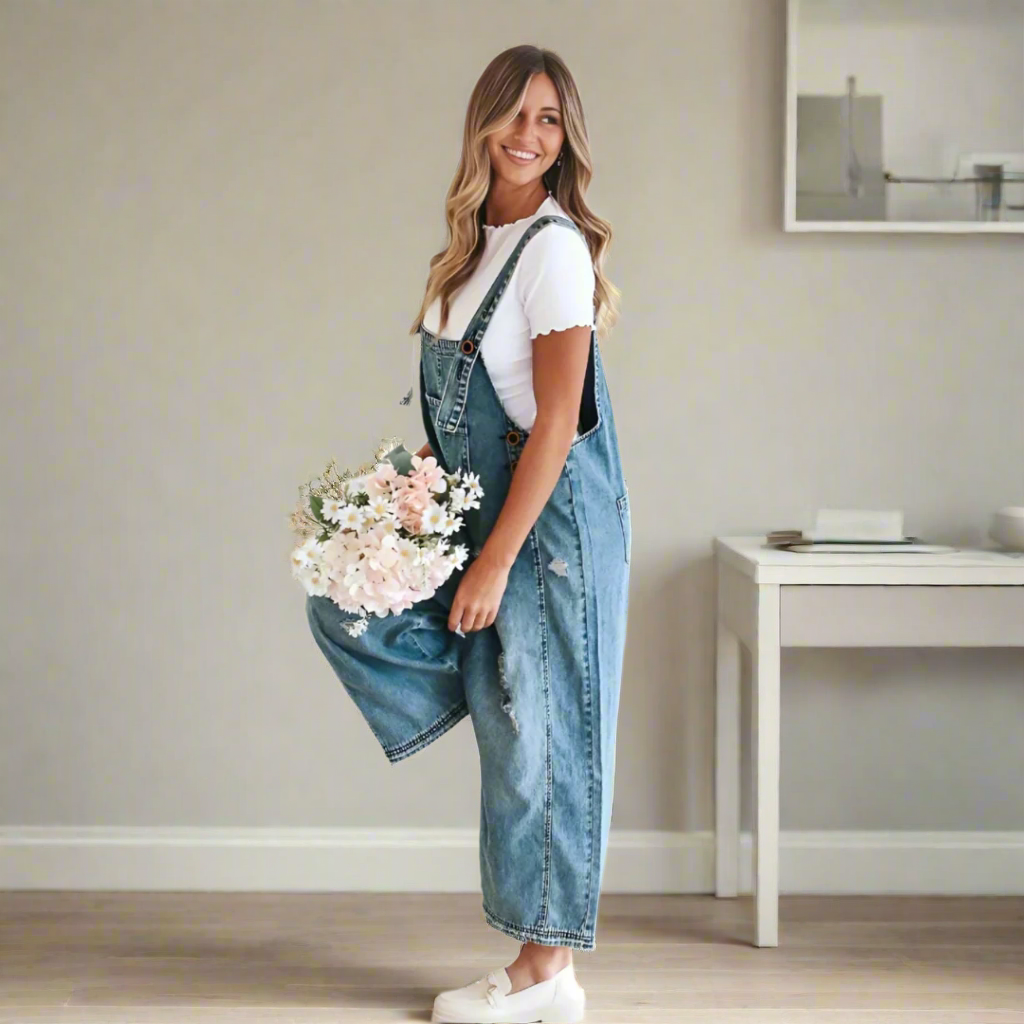 CARMELITA • Vintage Wash Adjustable Jumpsuit