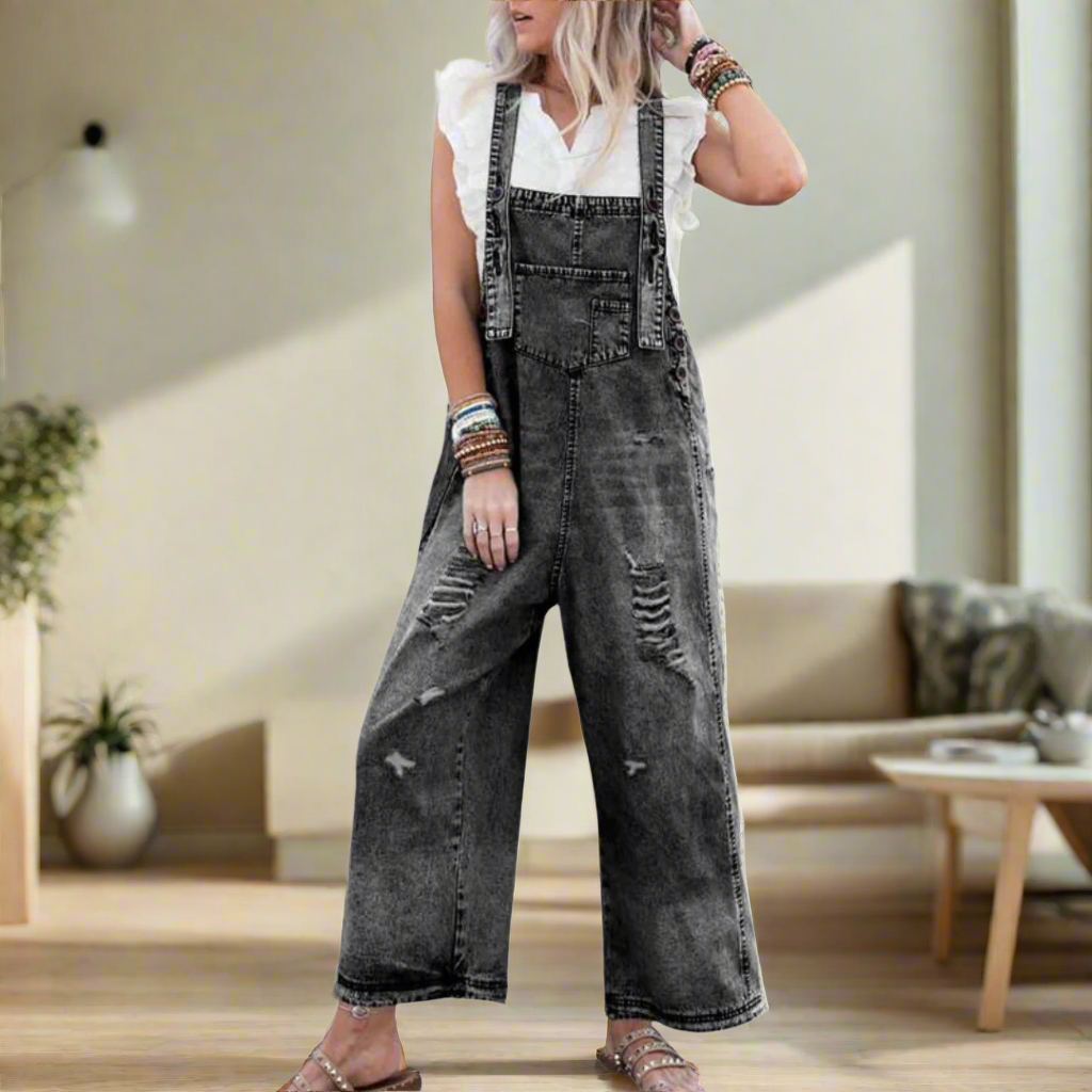 CARMELITA • Vintage Wash Adjustable Jumpsuit