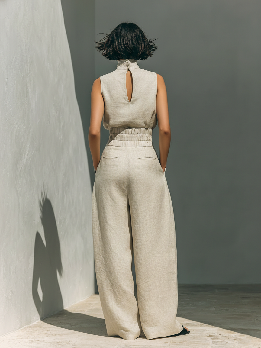 Tokio • Conjunto de algodón y lino.