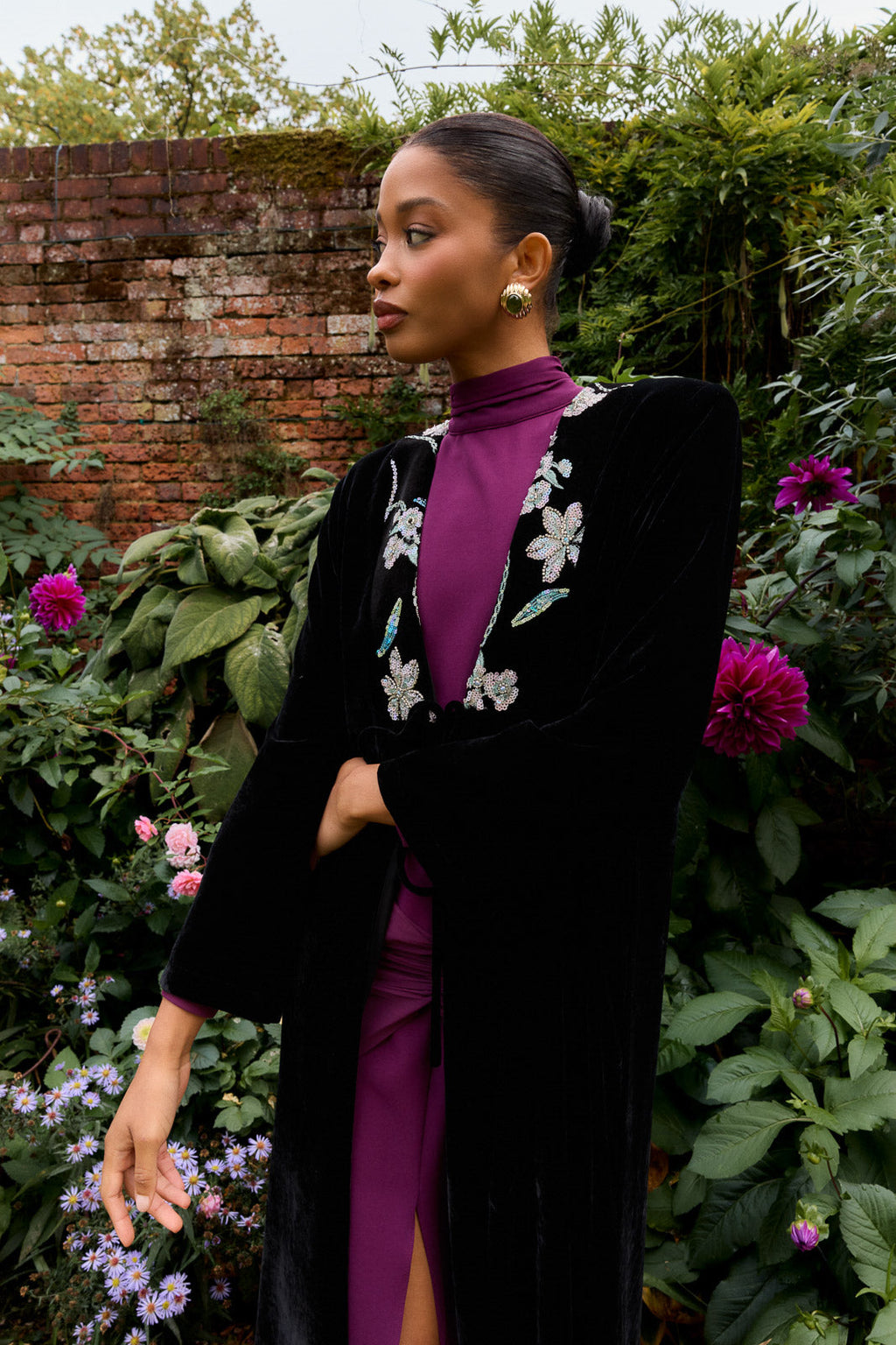 Vestido Meira Berenjena