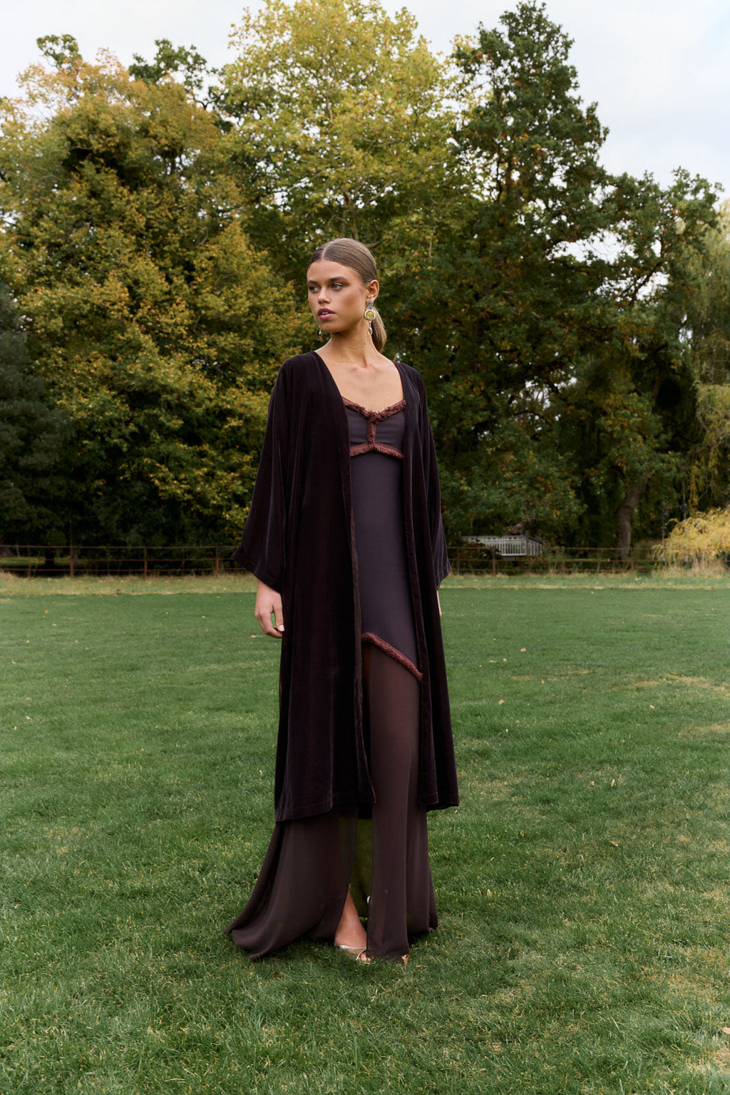Vestido Cefira Marrón