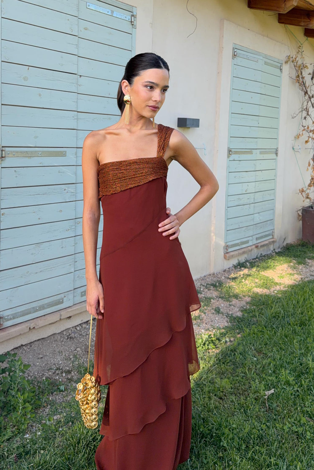 Vestido Antonella Cobre