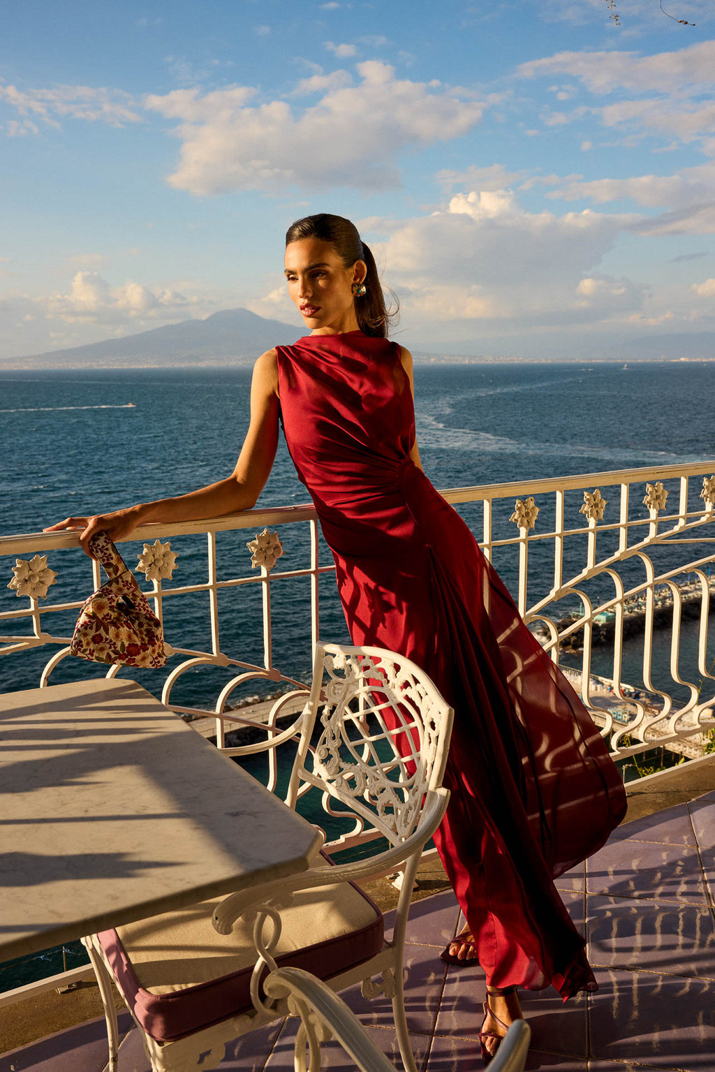 Vestido Campari Granate