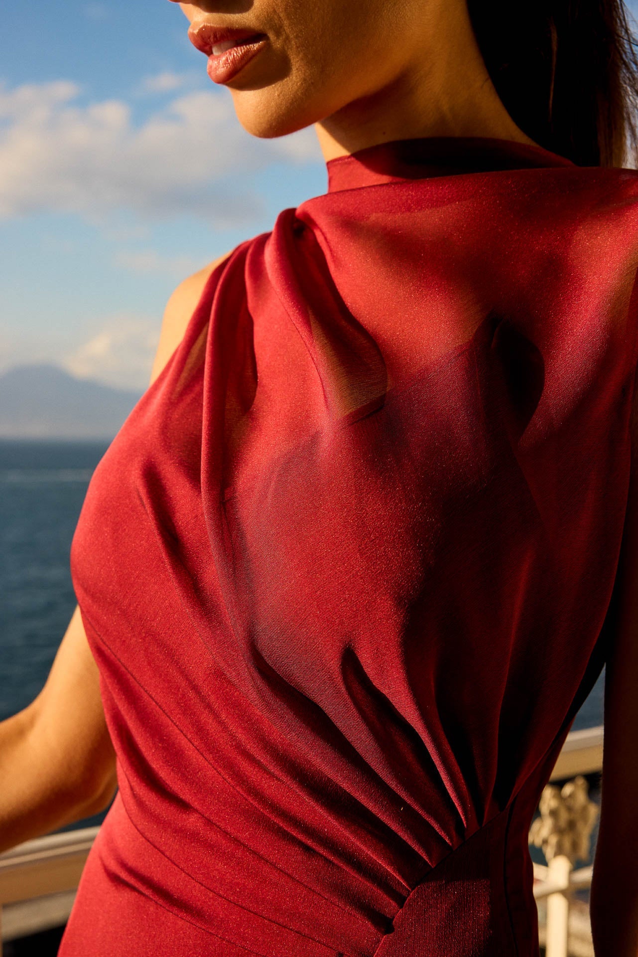 Vestido Campari Granate