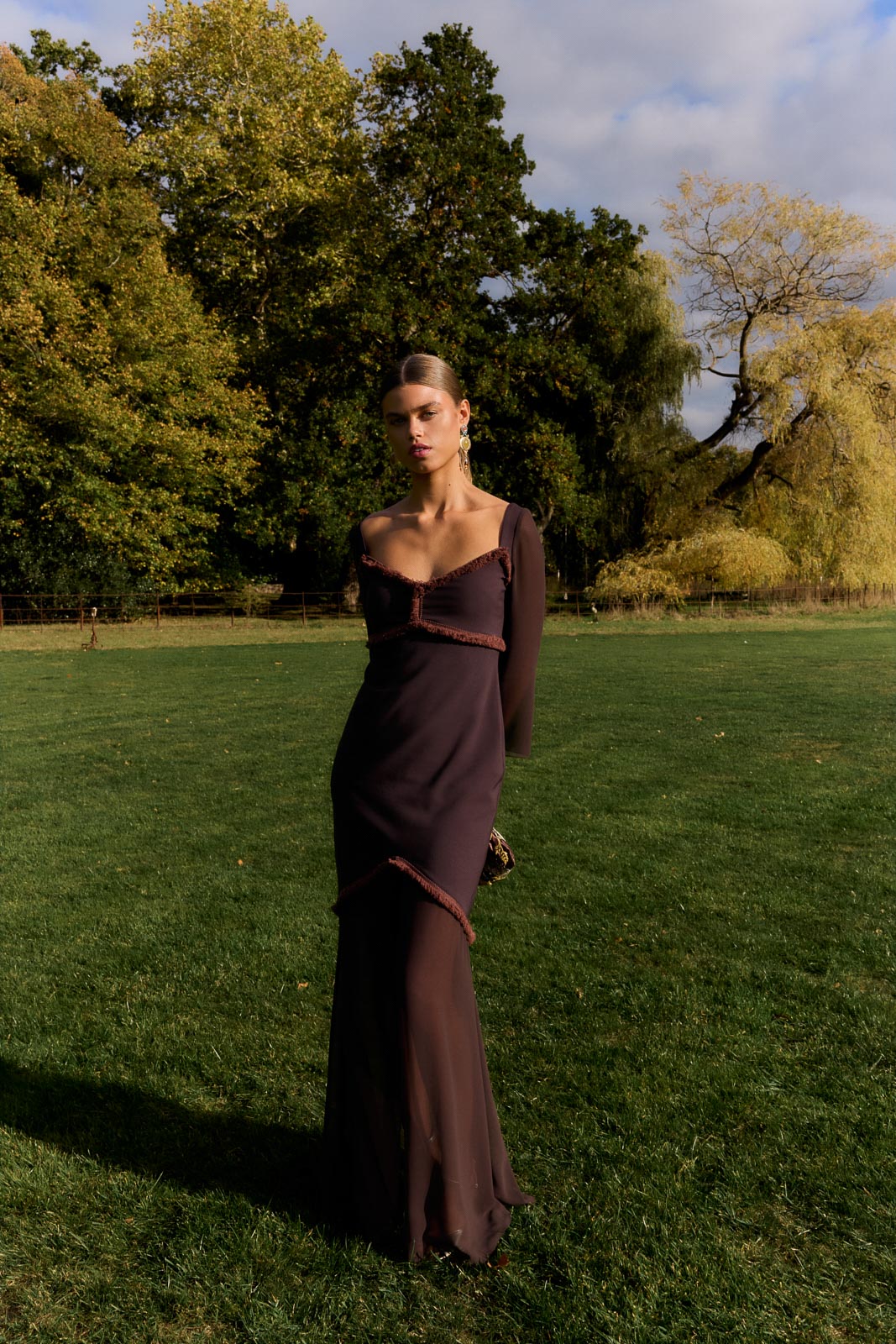 Vestido Cefira Marrón