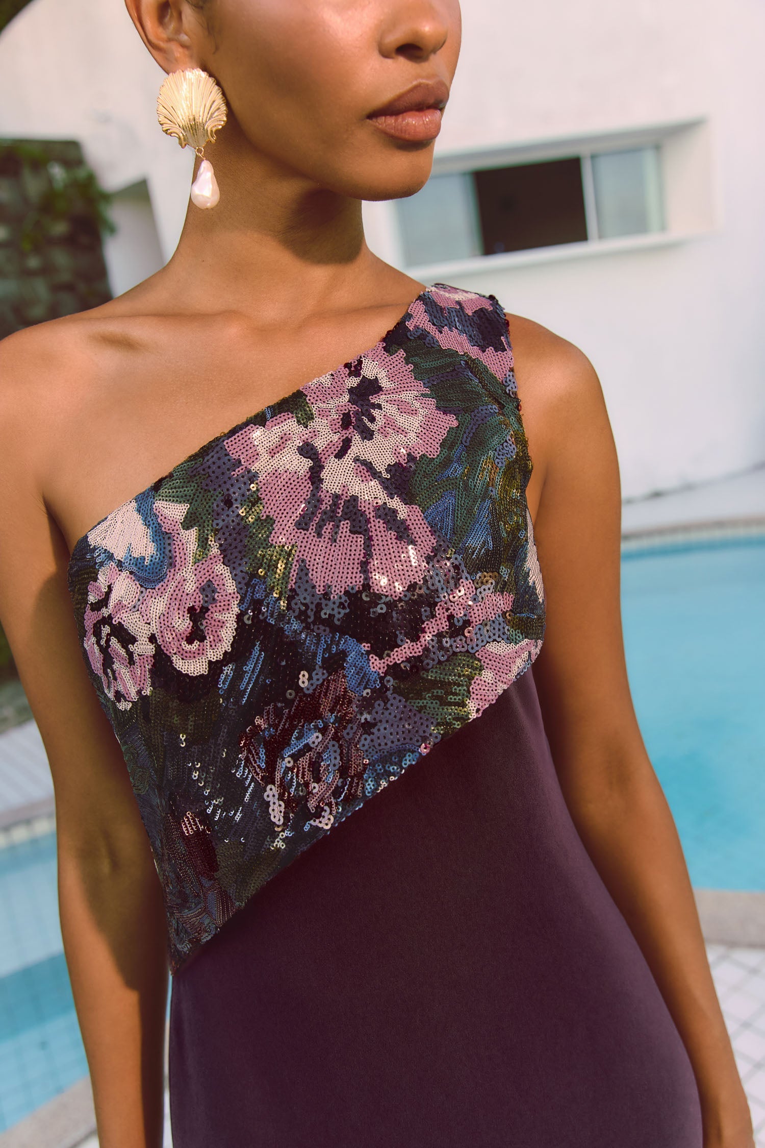 Vestido Elyza Guinda