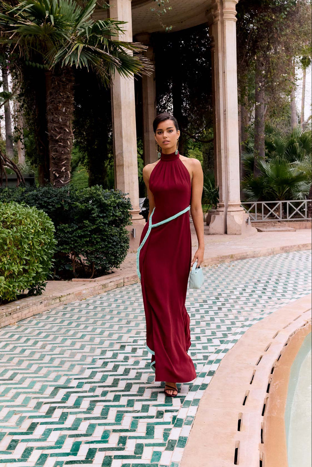 Vestido Kaela Granate