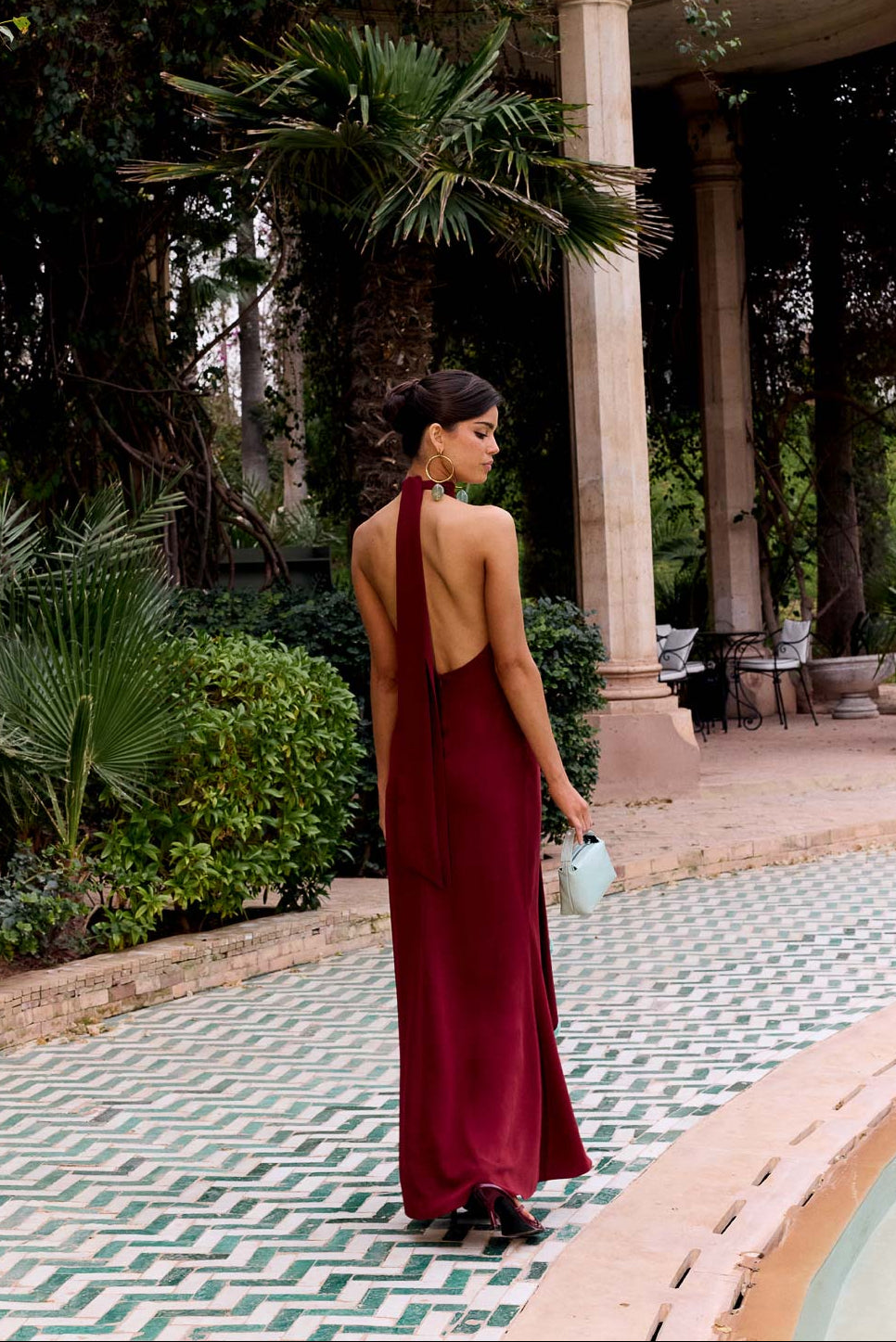 Vestido Kaela Granate