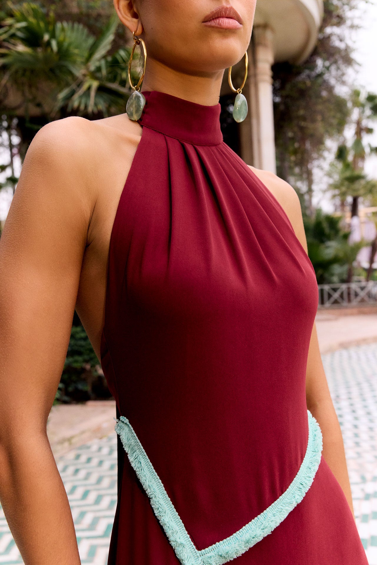 Vestido Kaela Granate