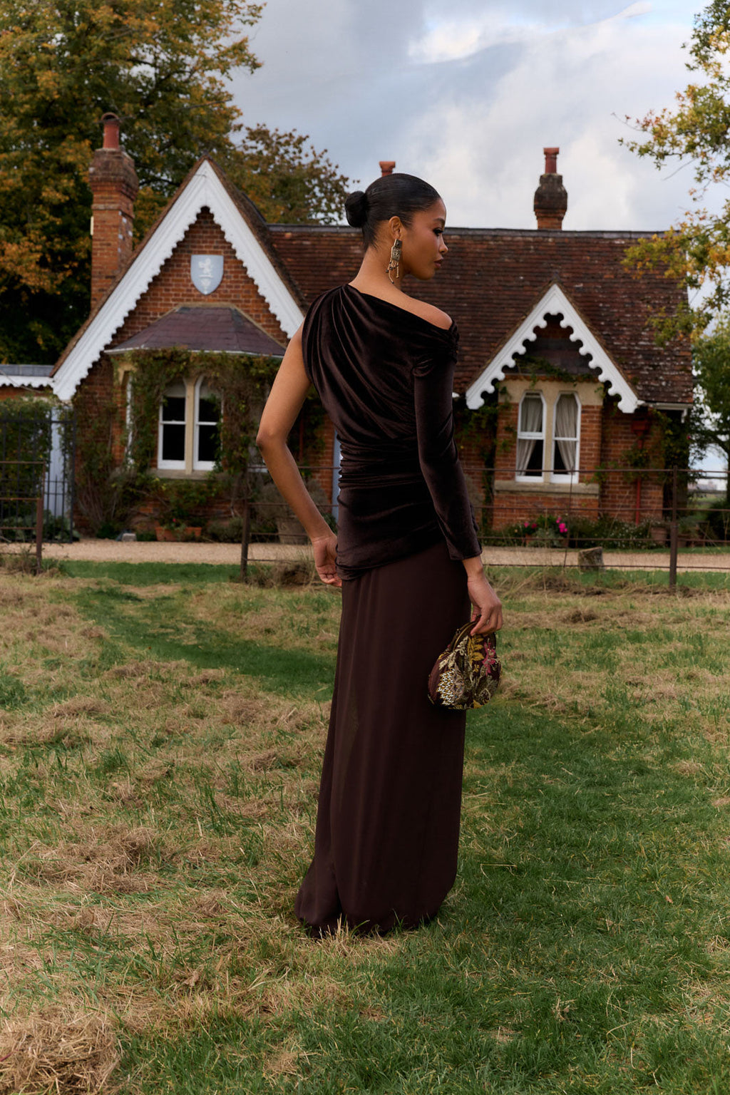 Vestido Liche Marrón