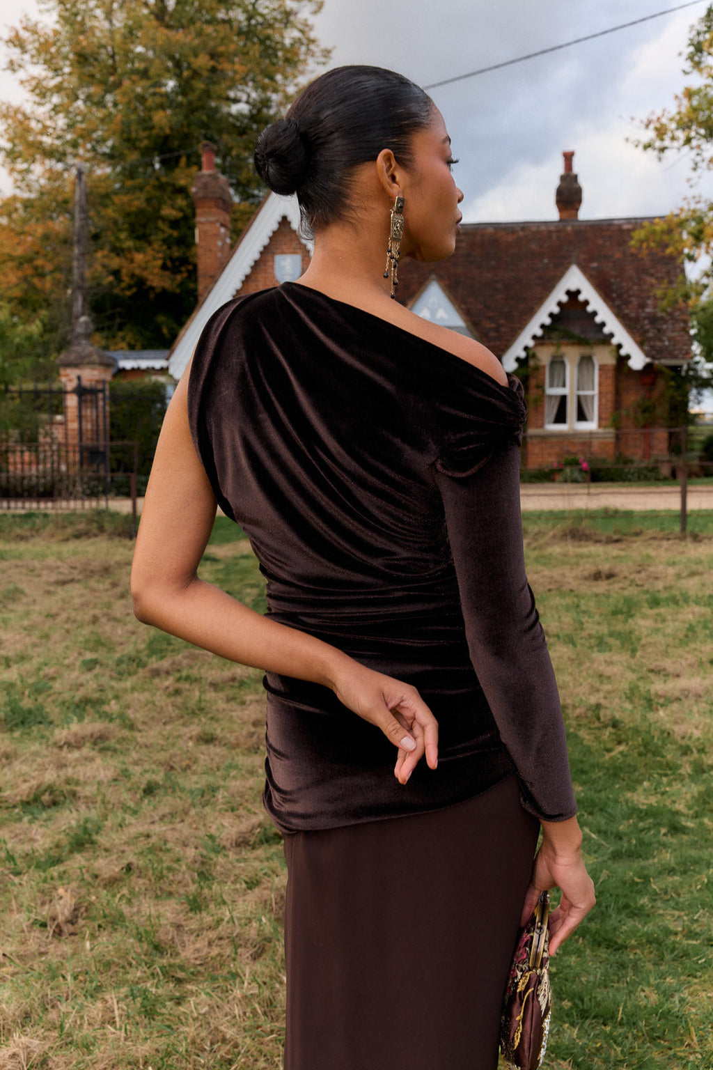 Vestido Liche Marrón