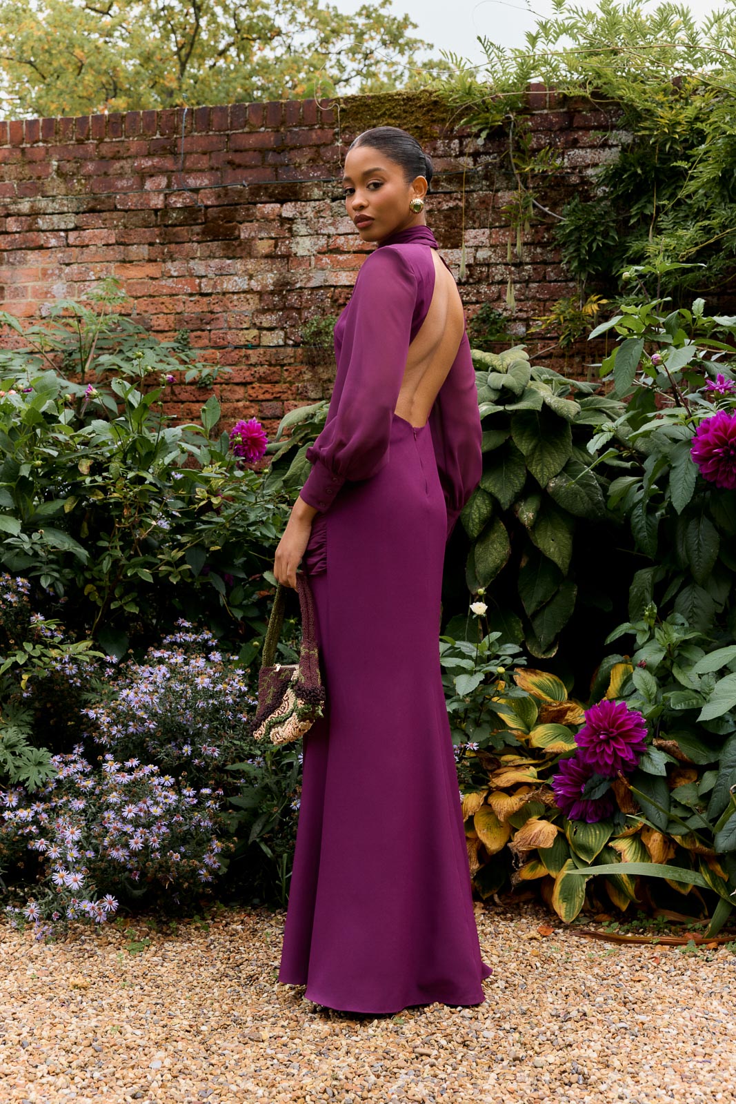 Vestido Meira Berenjena