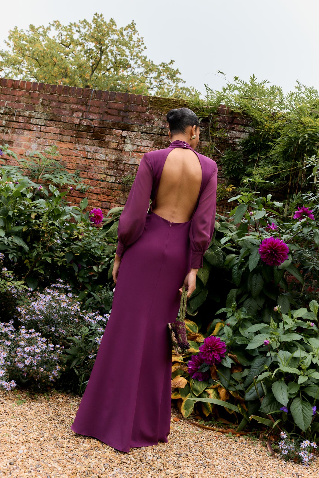 Vestido Meira Berenjena