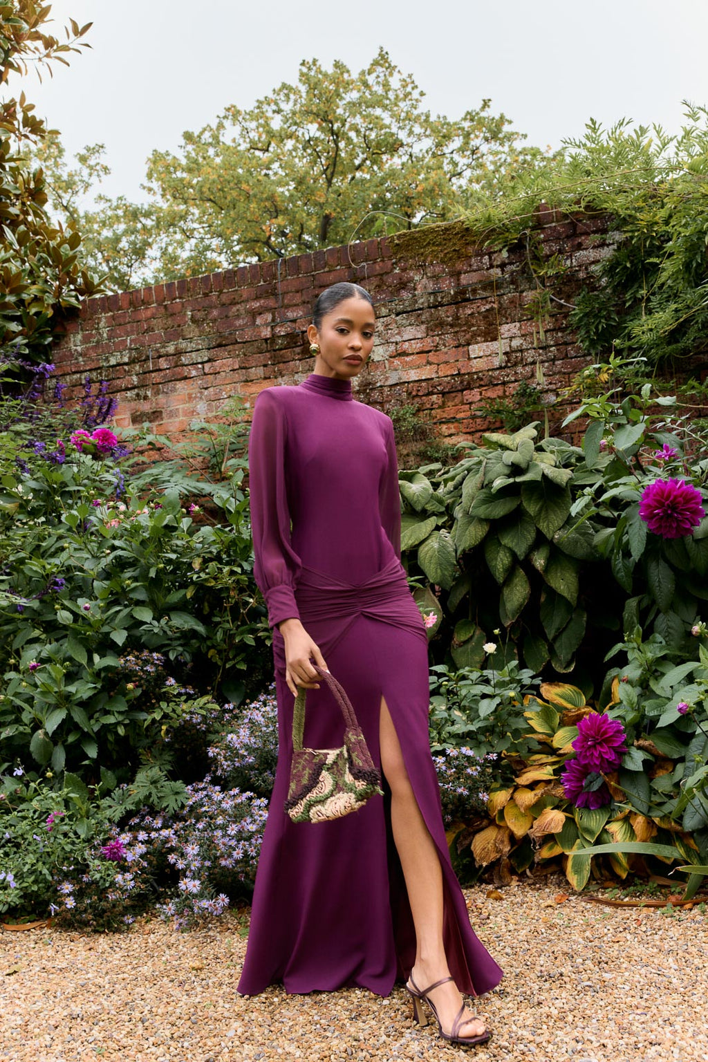 Vestido Meira Berenjena