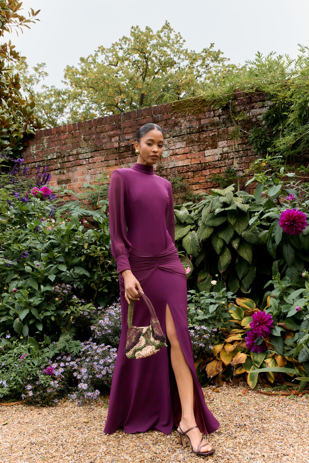 Vestido Meira Berenjena