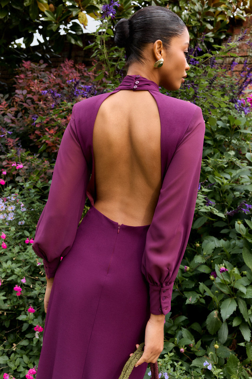 Vestido Meira Berenjena