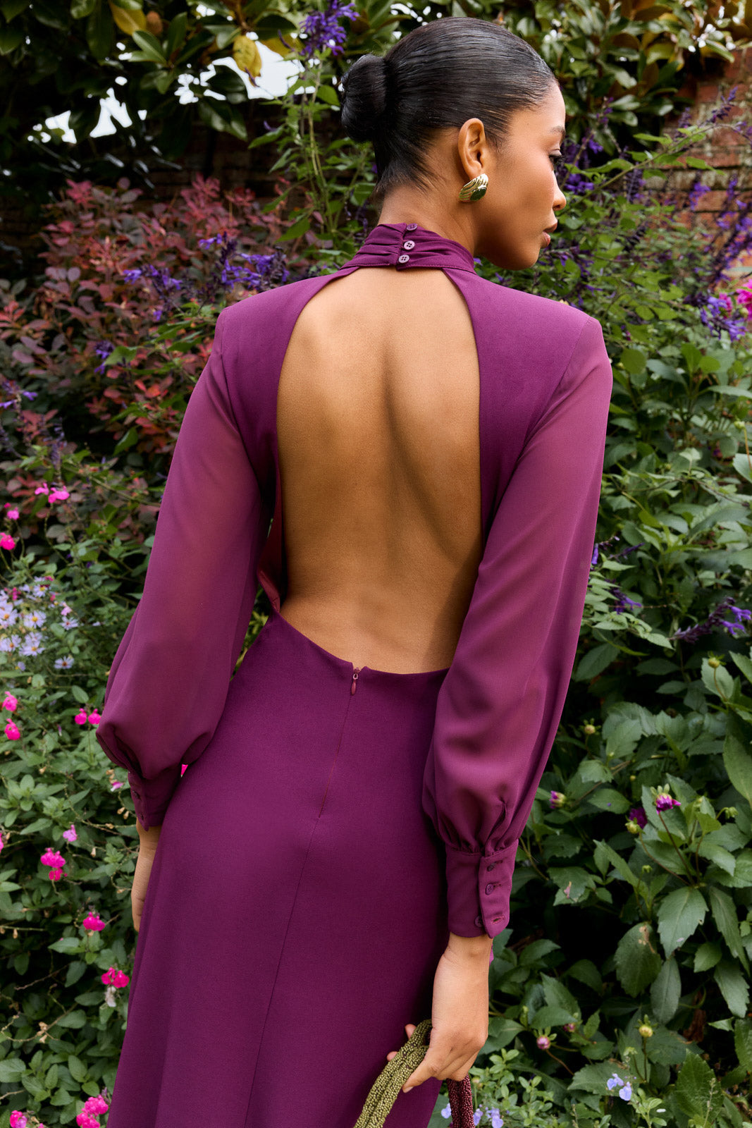 Vestido Meira Berenjena