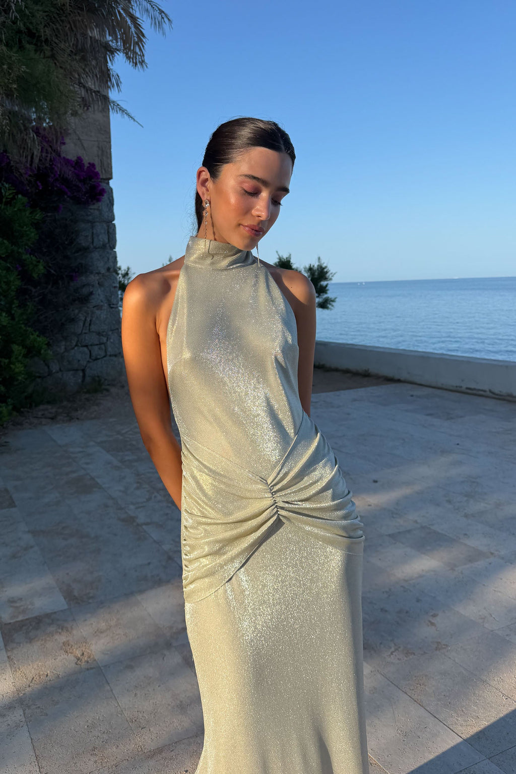Vestido Mostra Dorado