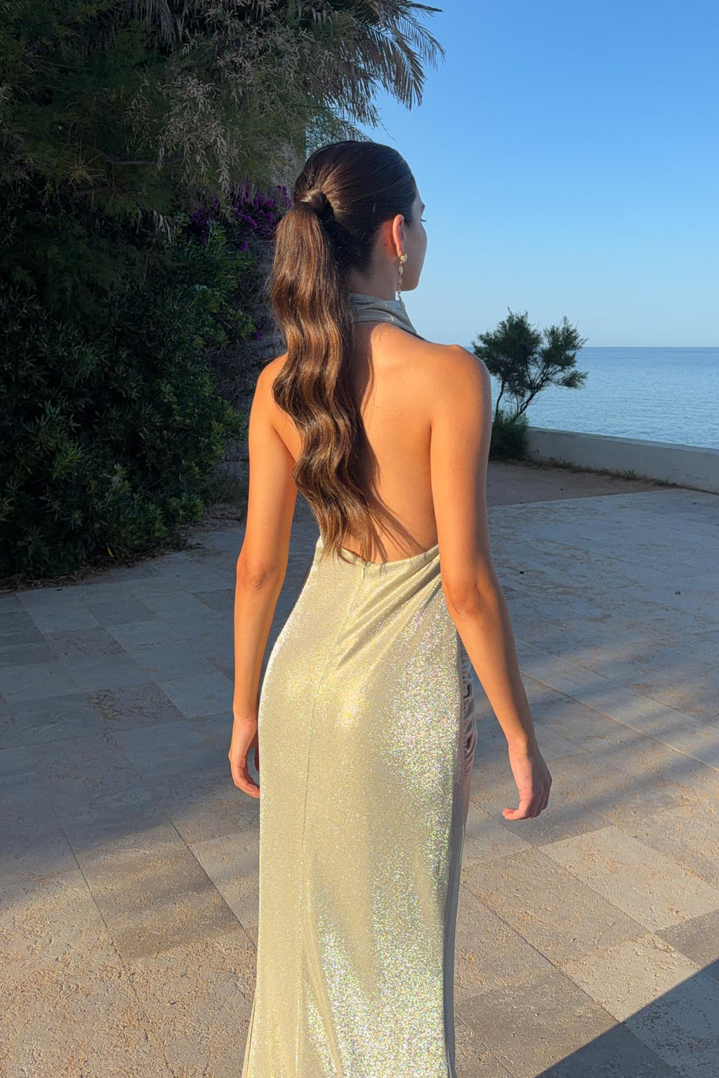 Vestido Mostra Dorado