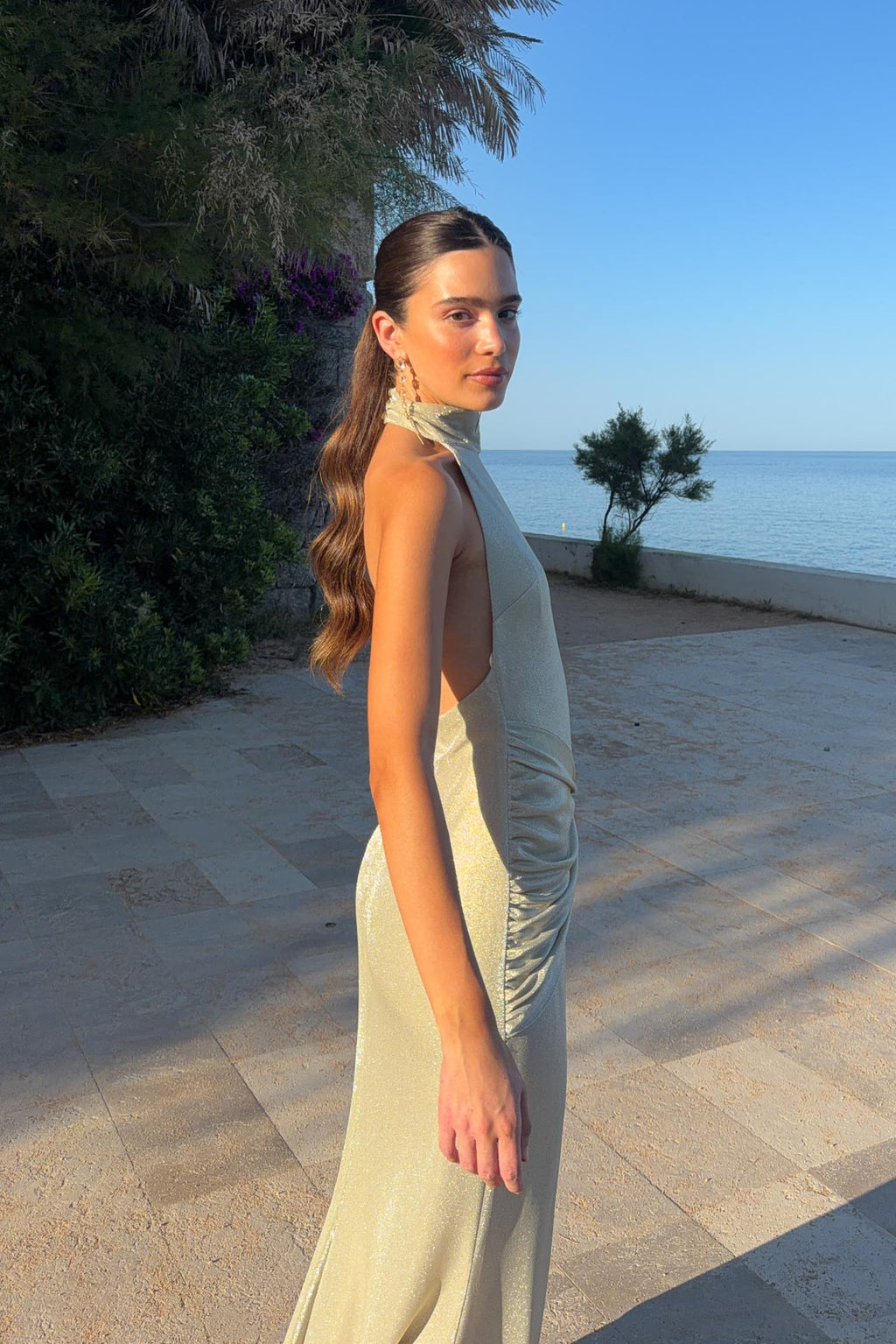 Vestido Mostra Dorado