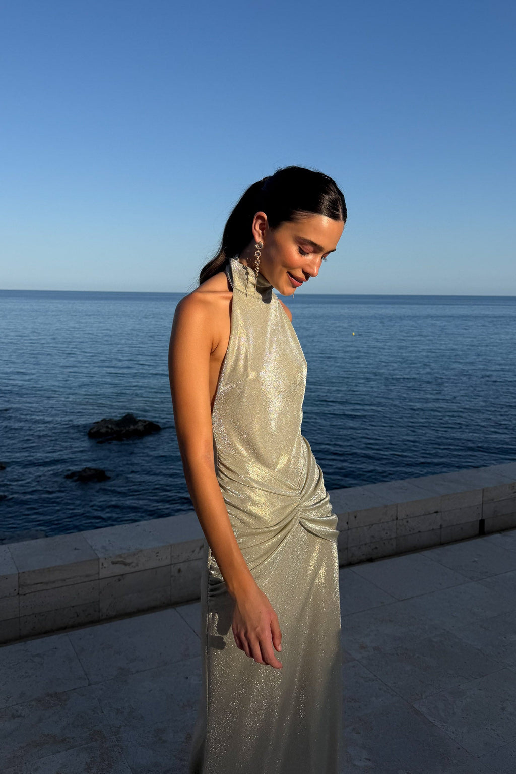 Vestido Mostra Dorado