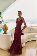 Vestido Ondina Ipé Granate