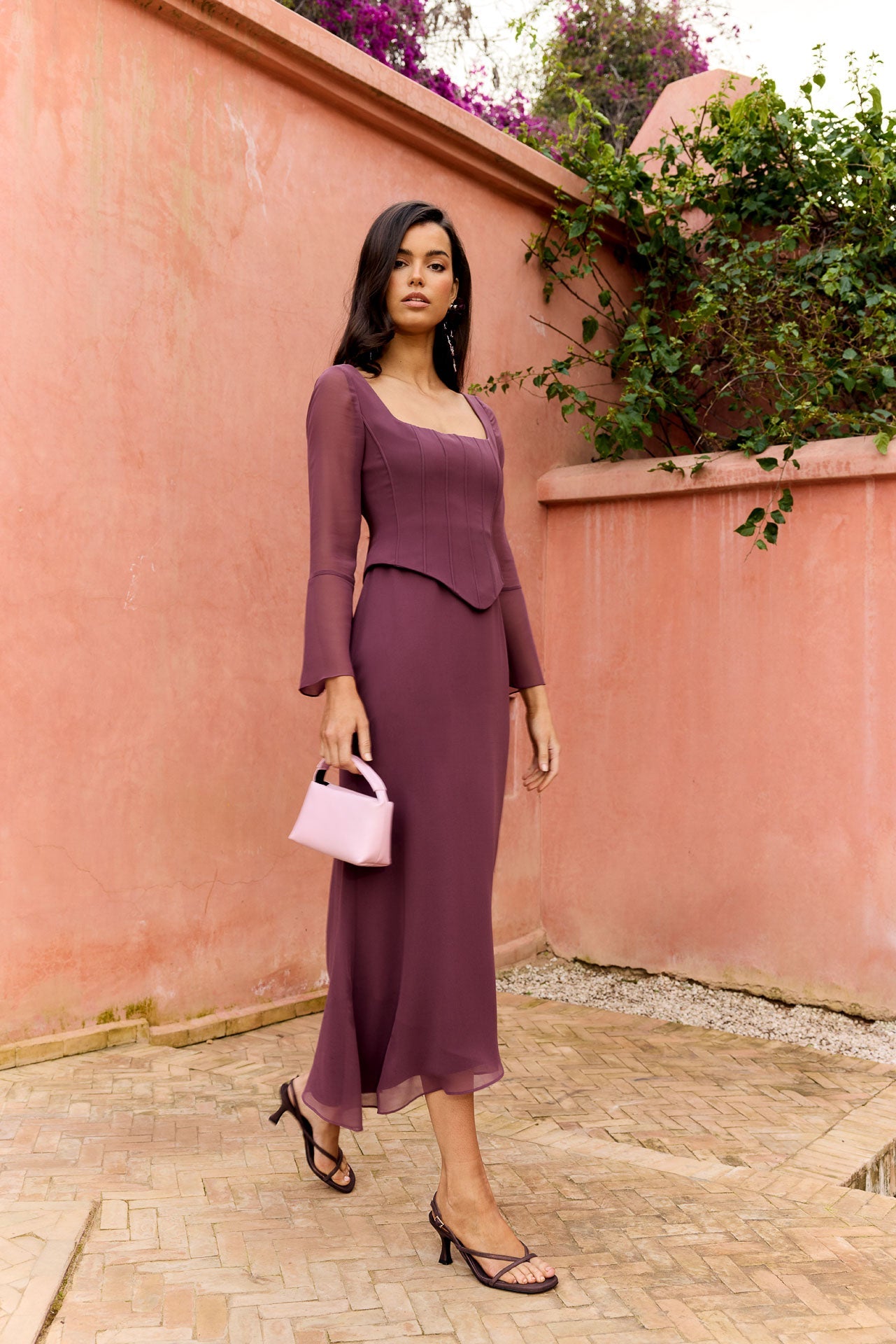 Vestido Rinala Tinto