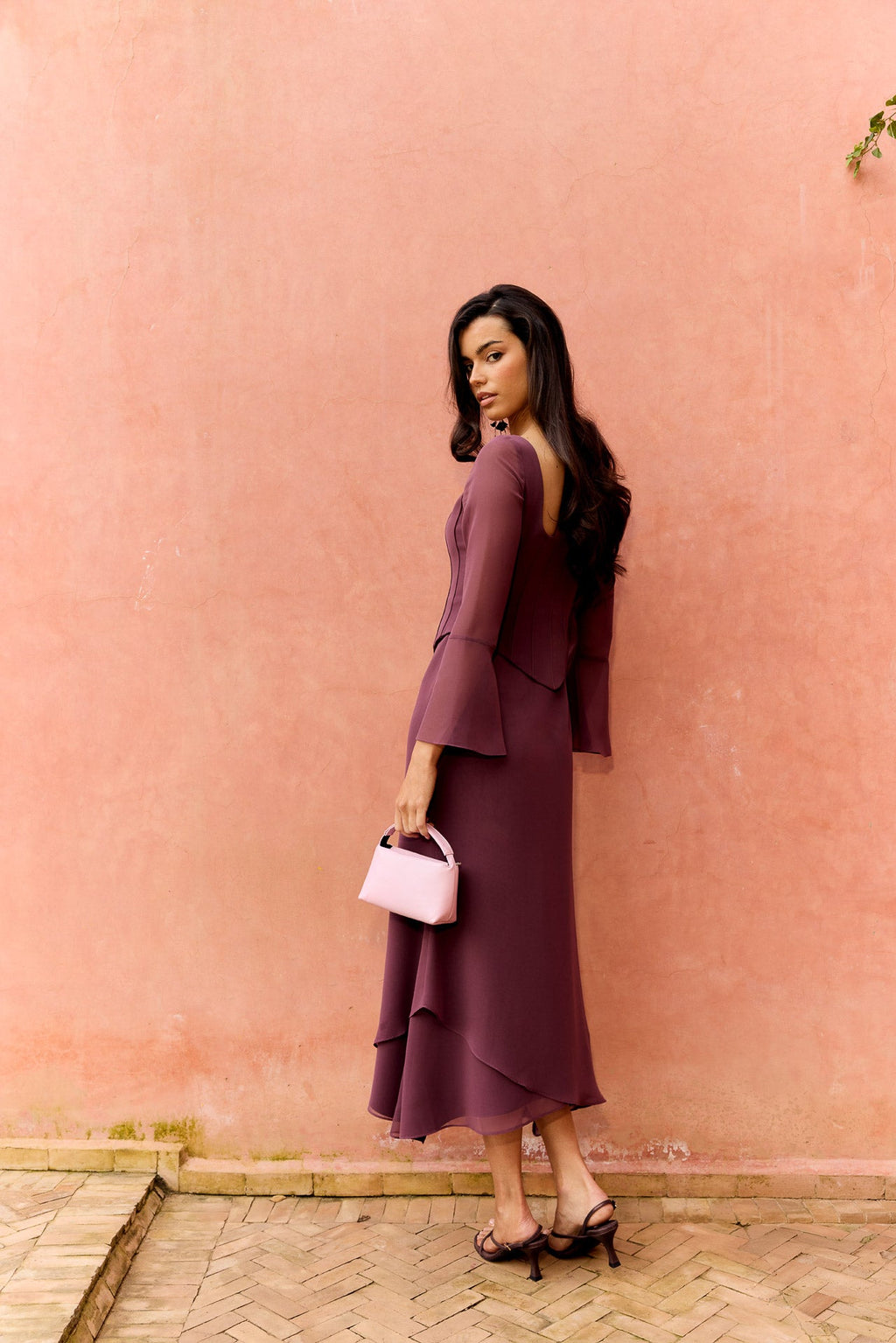 Vestido Rinala Tinto