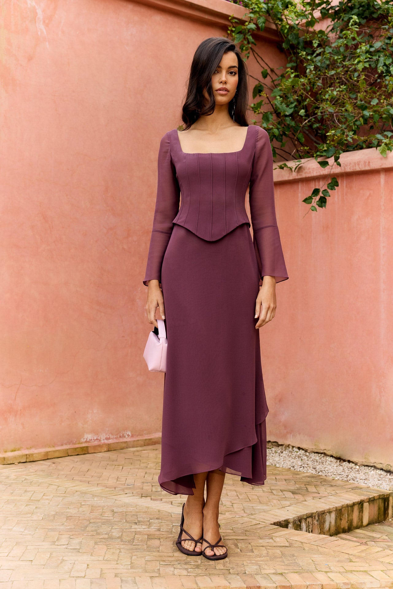 Vestido Rinala Tinto