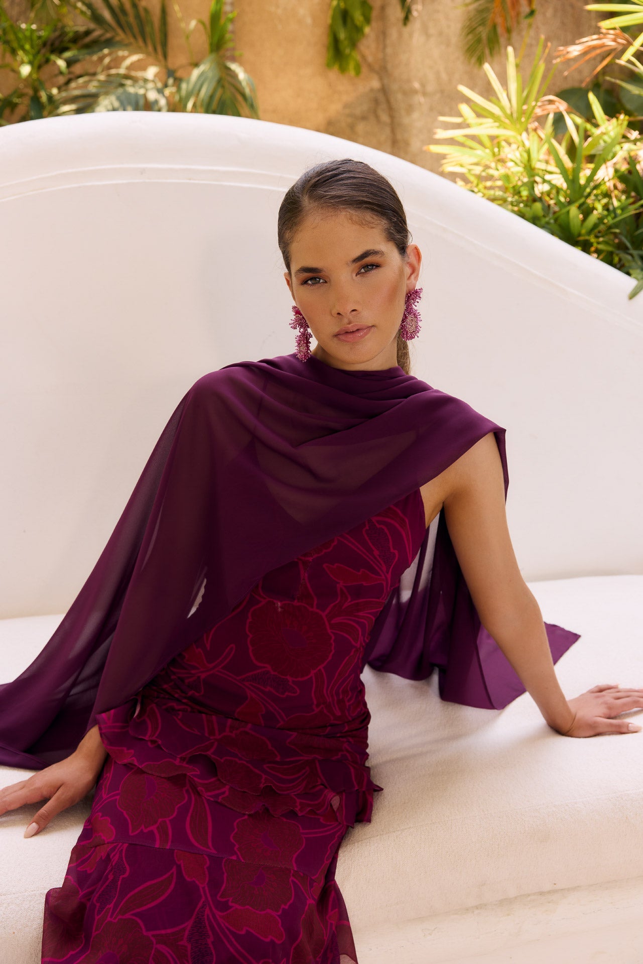 Vestido Salissa Guaria Fucsia