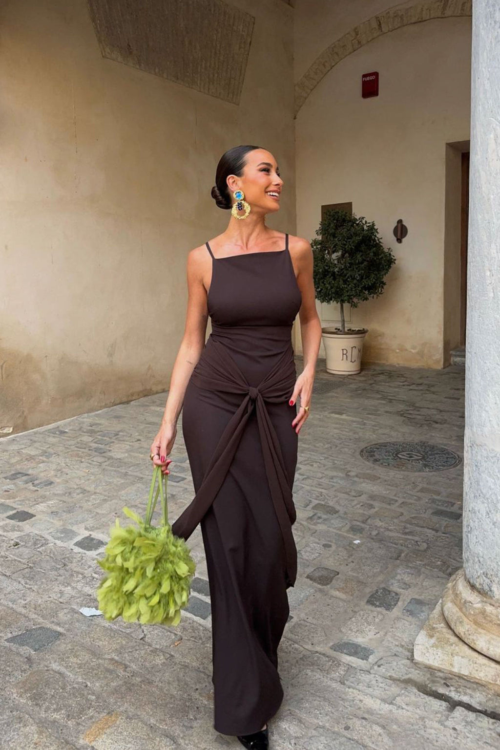 Vestido Cadaqués Marrón