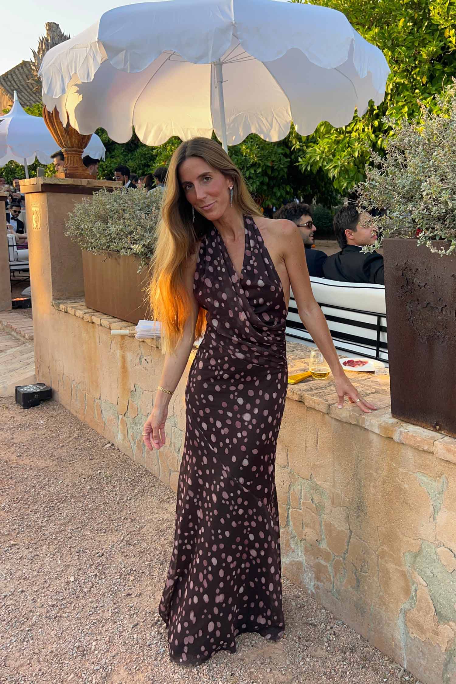 Vestido Elisa Topos Chocolate