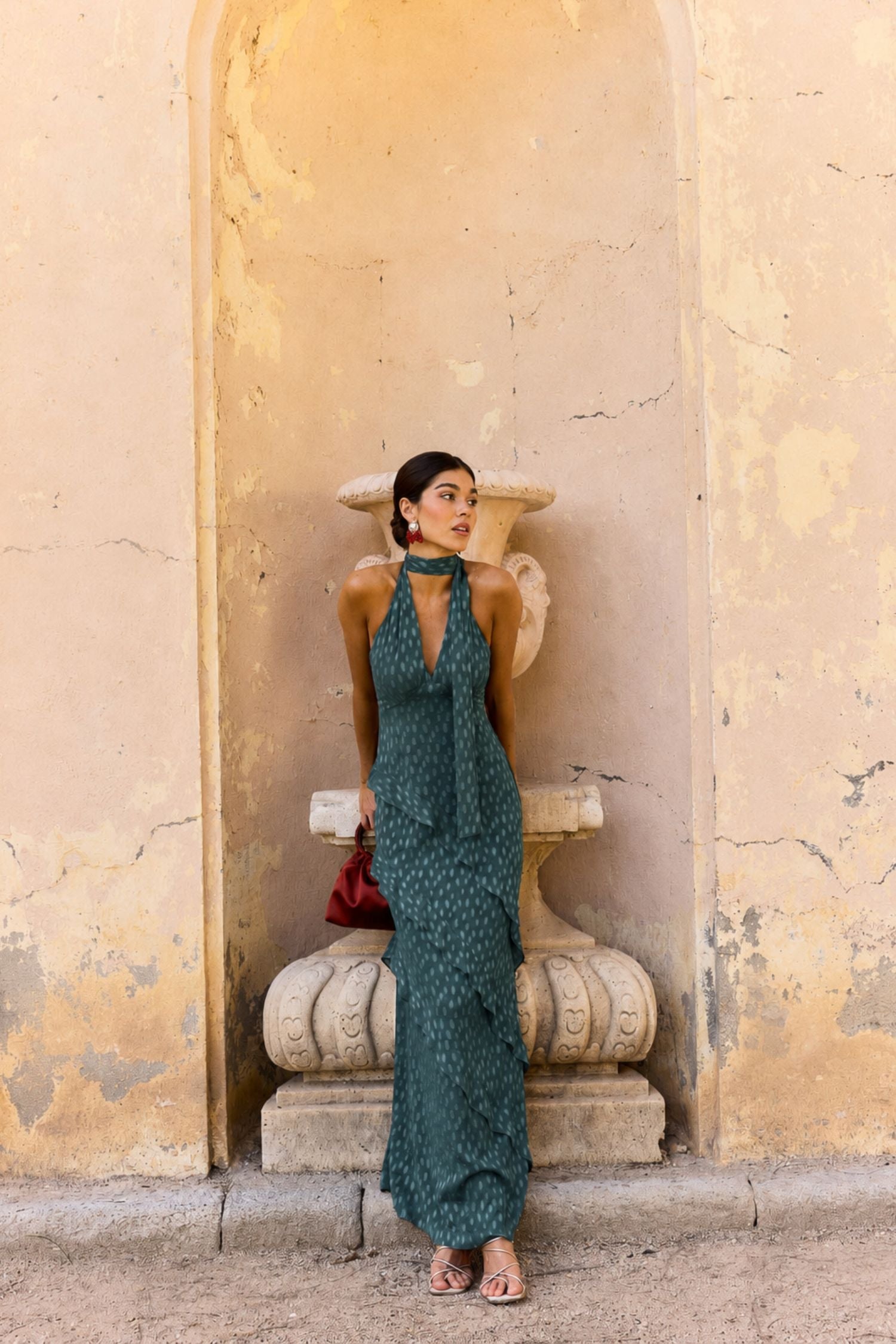 Vestido Florence Azul petróleo