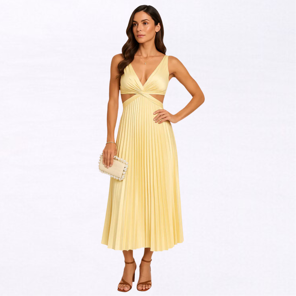 Vestido de belleza | Vestido plisado para ocasiones especiales
