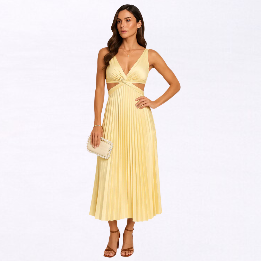 Vestido de belleza | Vestido plisado para ocasiones especiales