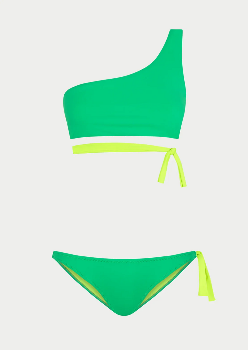 BIKINI ASIMÉTRICO LIME
