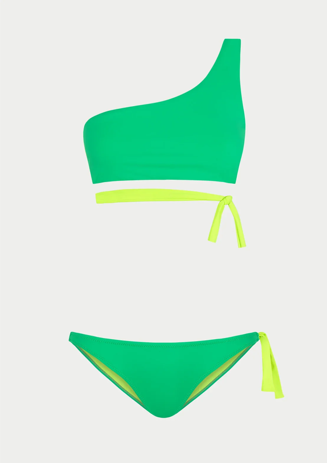 BIKINI ASIMÉTRICO LIME