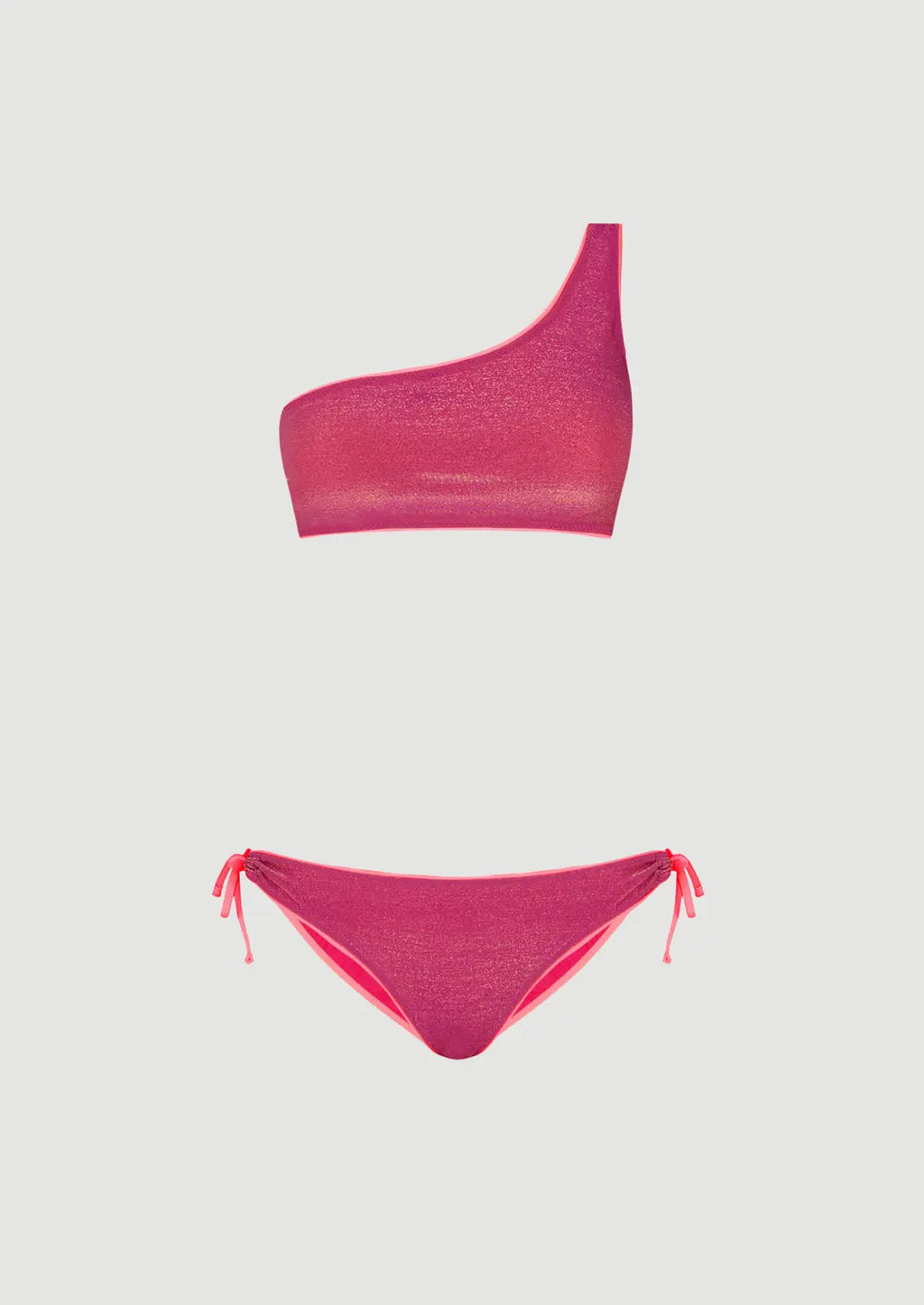 BIKINI ASIMÉTRICO LUREX FRESA