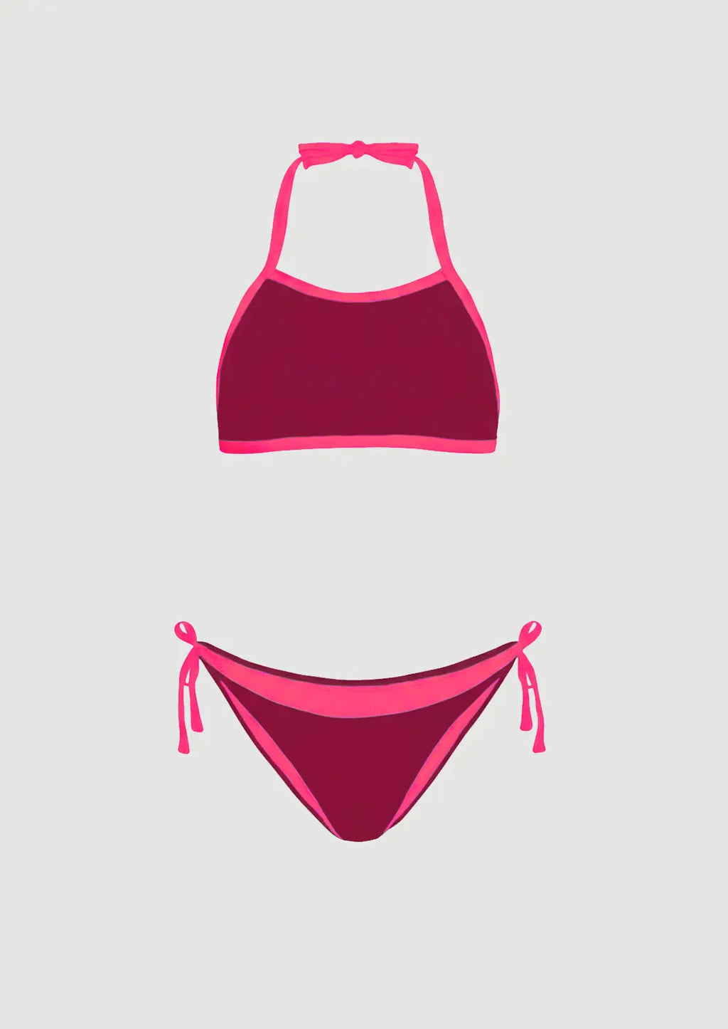 BIKINI HALTER CHERRY