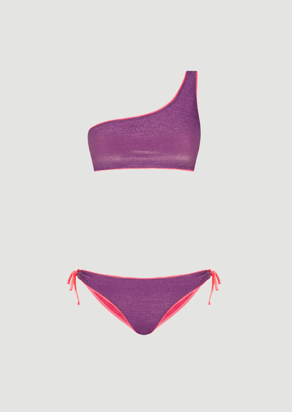 BIKINI ASIMÉTRICO LÚREX GRAPE