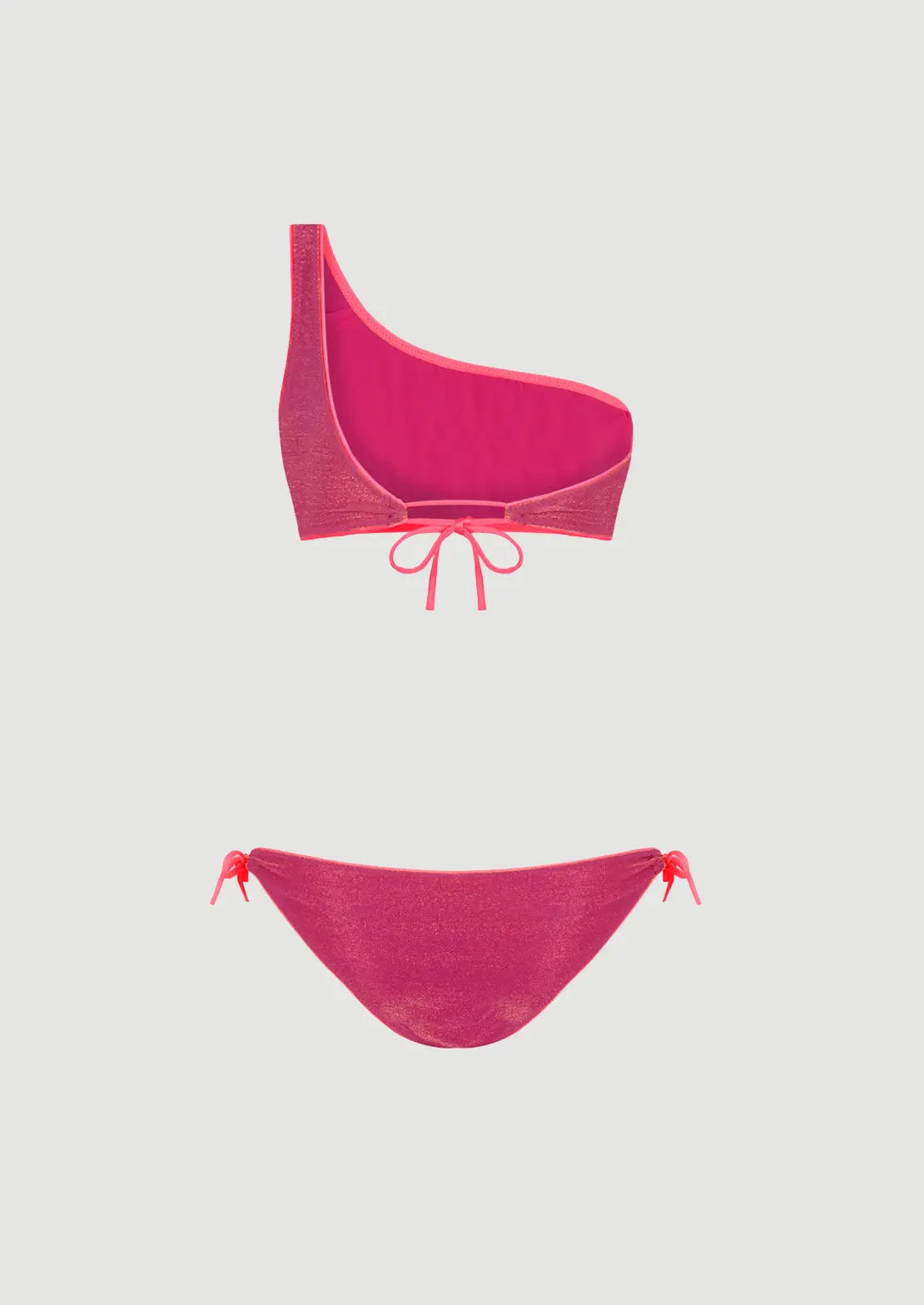 BIKINI ASIMÉTRICO LUREX FRESA