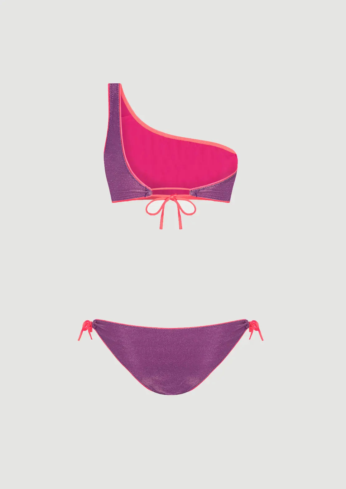 BIKINI ASIMÉTRICO LÚREX GRAPE