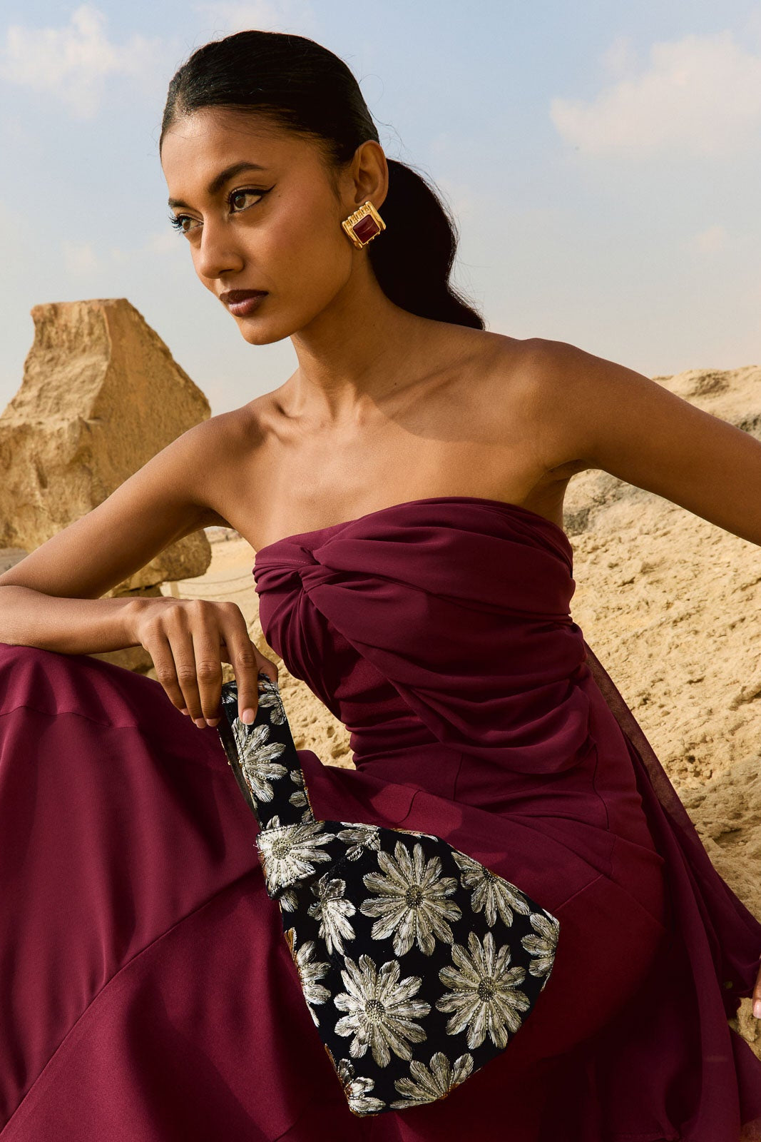 Vestido Julieta Burdeos