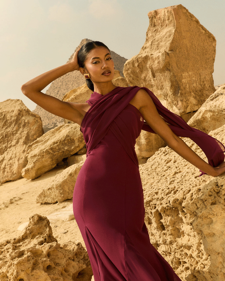 Vestido Julieta Burdeos