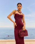 Vestido Tamariu Burdeos